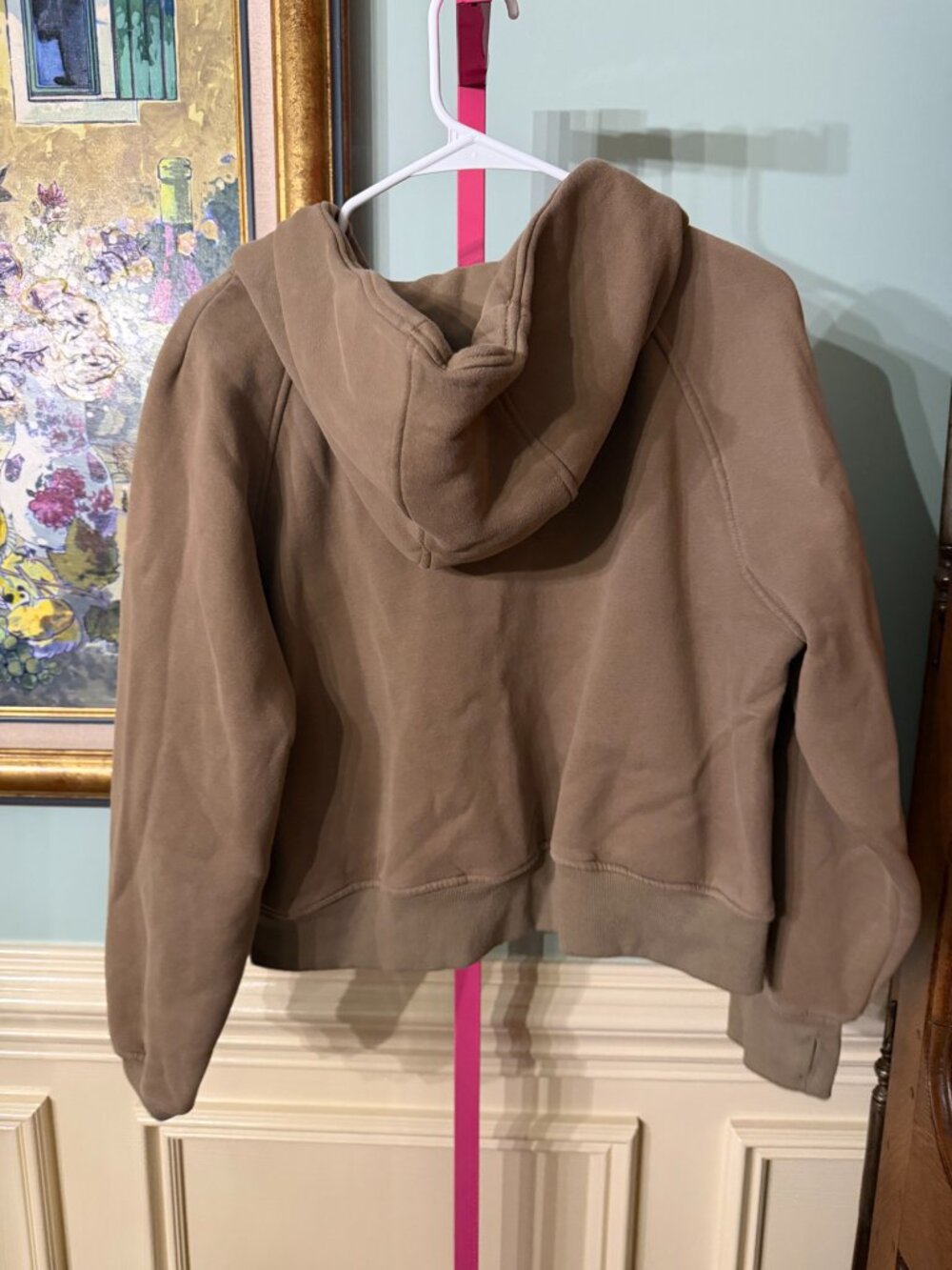 Automet Tan Quarter Zip Hooded Sweatshirt - Picture 2 of 2
